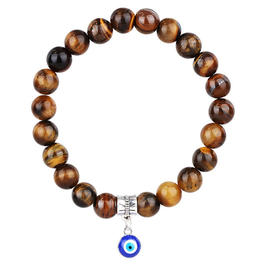 Tiger Eye Pandora Elastic Bracelet - 6"