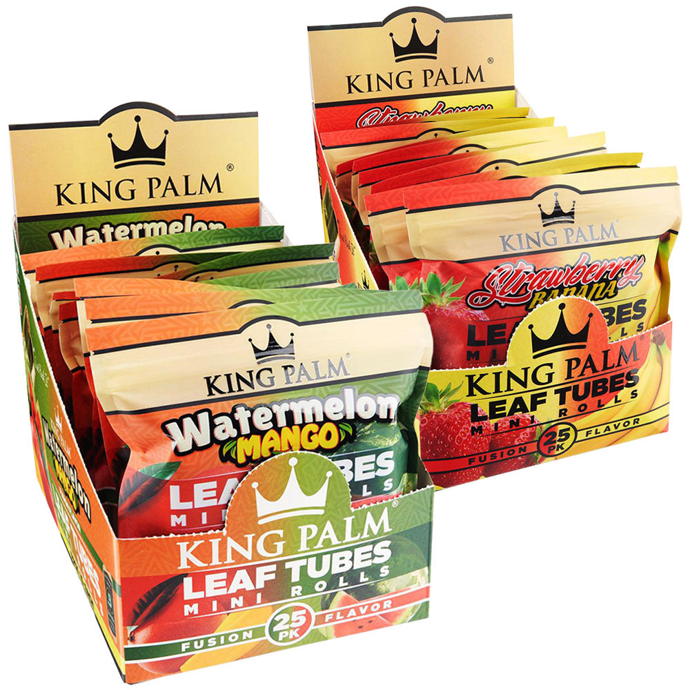 King Palm Fusion Flavor Leaf | 25pk | Mini | 8pc Display