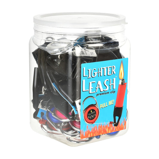 30pc Premium Lighter Leash w/Mini Carabiner Display