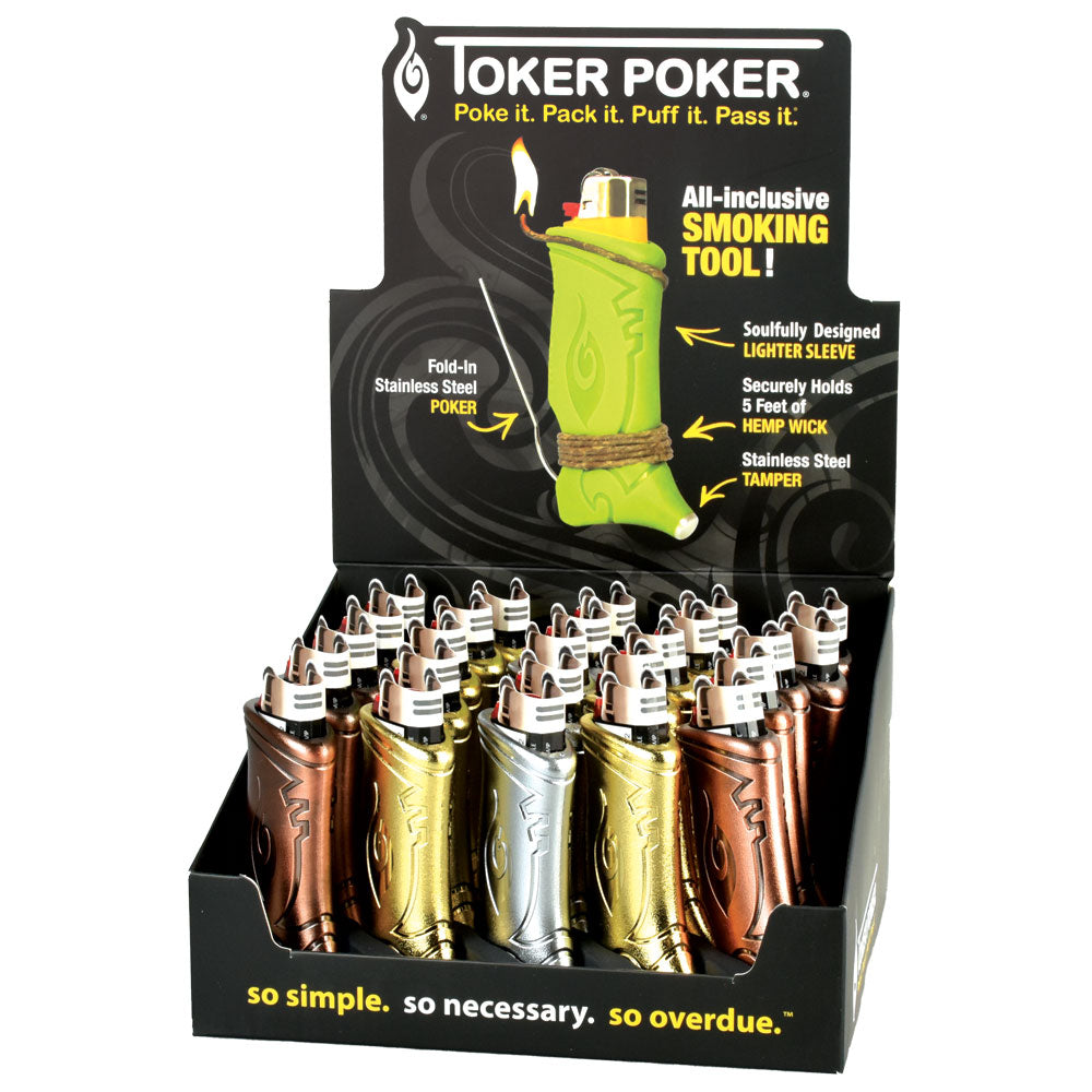 25pc Display - Toker Poker Lighter Sleeve