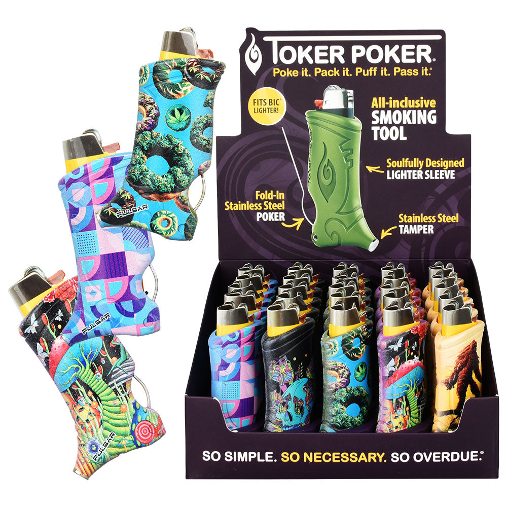 Pulsar Design Series Toker Poker Lighter Sleeve | Series 2 | Assorted | 25pc Display