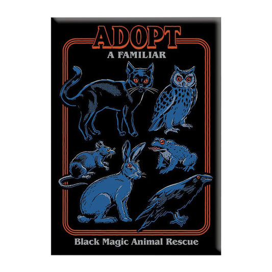 Steven Rhodes Magnet - Adopt A Familiar Black Magic Animal Rescue / 2.5" x 3.5"