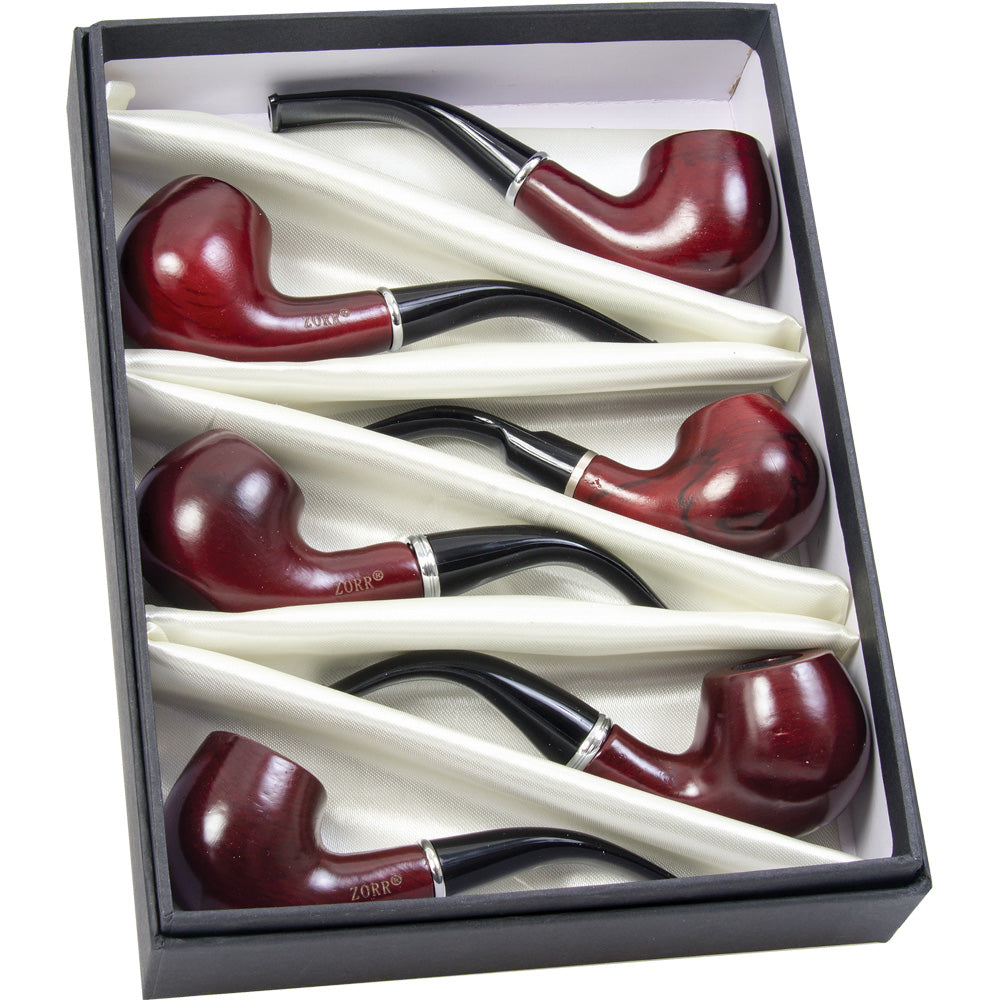 6PC BOX - Fujima Wooden Mix Pipes - 5.25"