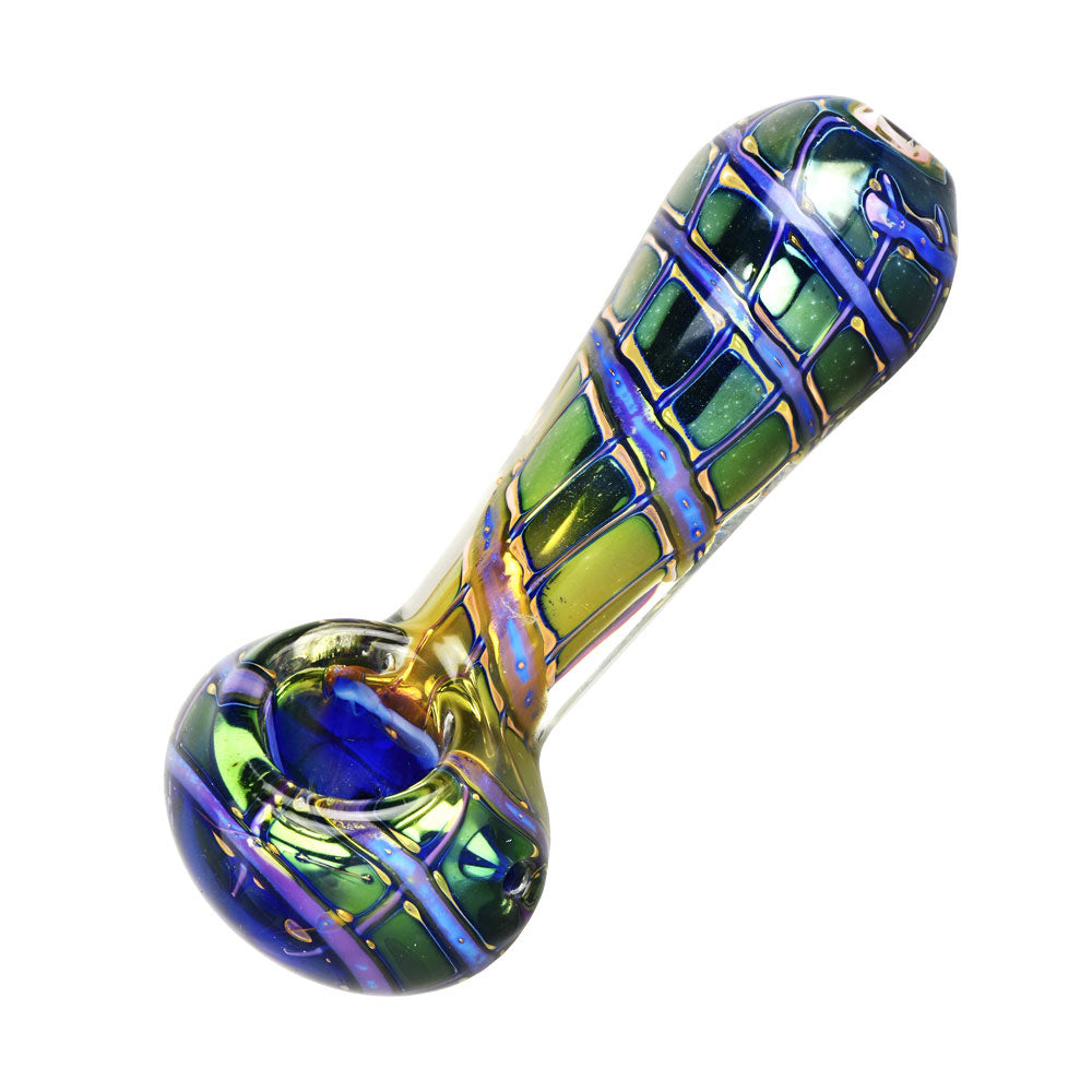 Butterfly Wing Macro Fumed Spoon Pipe - 4.75" / Colors Vary