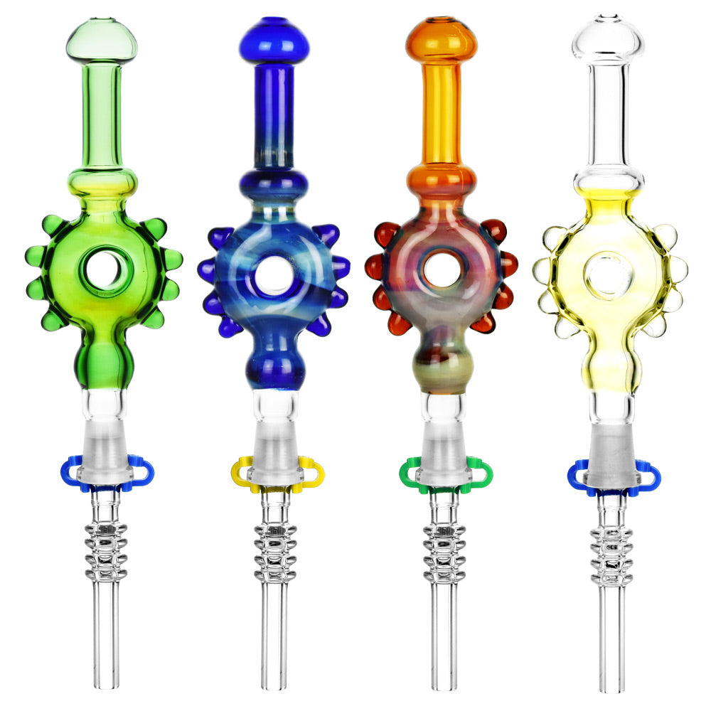 Studded Donut Dab Straw - 7.5" / Colors Vary