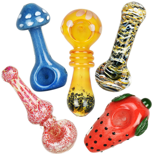 High End Spoon Pipe | 3" - 5" | Assorted | 40pc Bundle