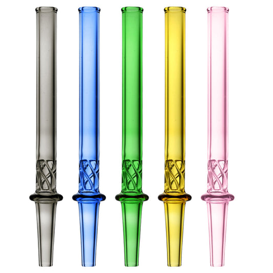 Vortex Twist Dab Straws | 6" | Assorted Colors | 10pc Bundle