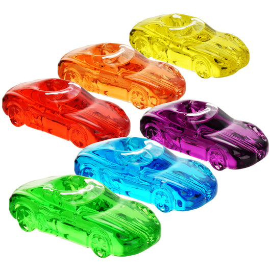 Glycerin Racecar Hand Pipe - 4"/Colors Vary