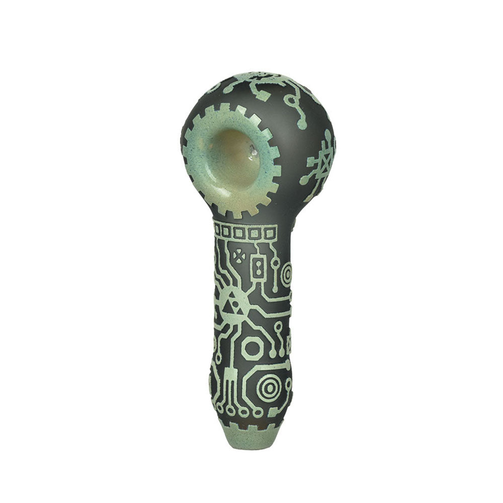 Milkyway Glass Circuitboard Color Hand Pipe - 4.5"