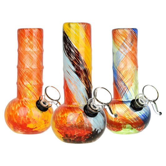 Celebrate Joy Soft Glass Water Pipe - 6" / Colors Vary