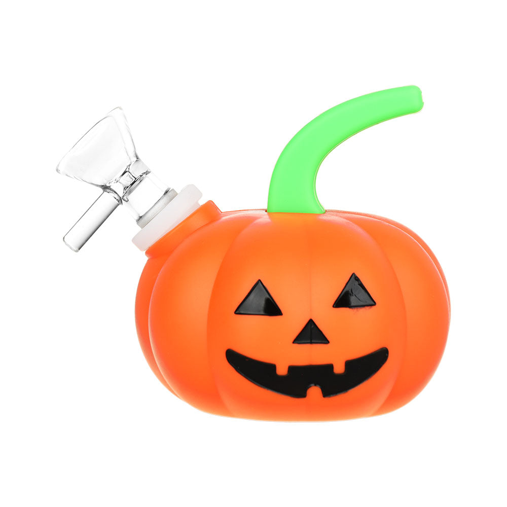 Jack-O'-Lantern Silicone Water Pipe - 3.5" / 14mm F