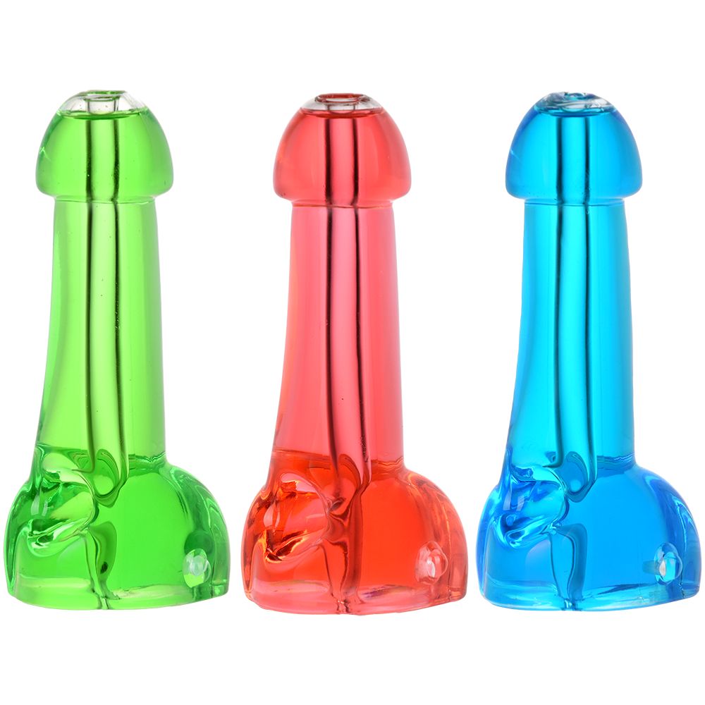 4CT SET - Cold Member Glycerin Hand Pipe - 5.5" / Assorted Colors