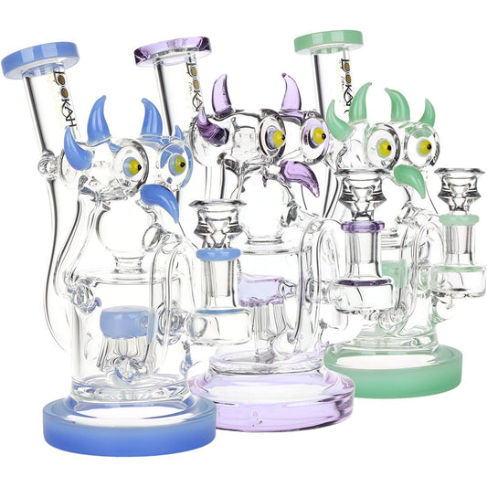 Lookah Glass The Spy Recycler Water Pipe - 8.75" / 14mm F / Colors Vary