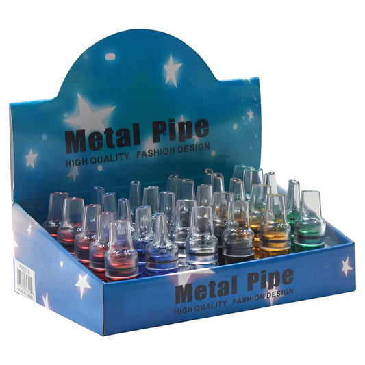 30CT DISPLAY - Sneak-A-Toke Aluminum Hand Pipe - 2.25" / Assorted Colors