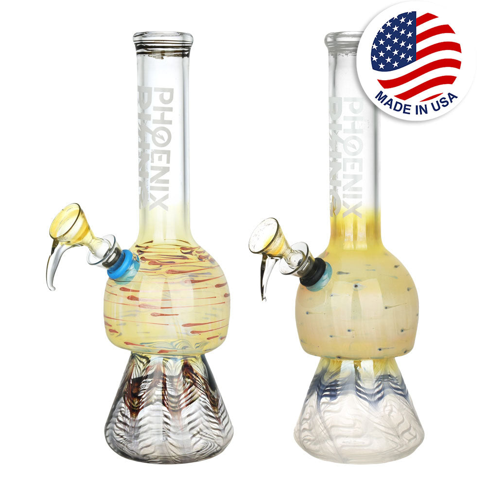 Phoenix Rising Mushroom Water Pipe - 9.5"/Colors Vary