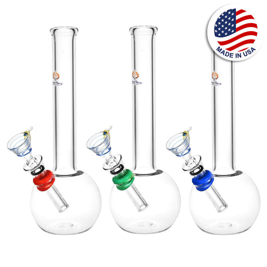 Phoenix Rising Classic Bubble Base Water Pipe | 8" | Colors Vary