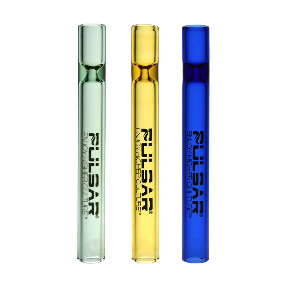 Pulsar Glass Taster Bat | 4" | Assorted Colors | 100ct Display