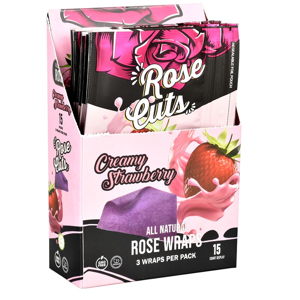 Rose Cuts Purple Rose Wraps | 3pc | 15pk Display