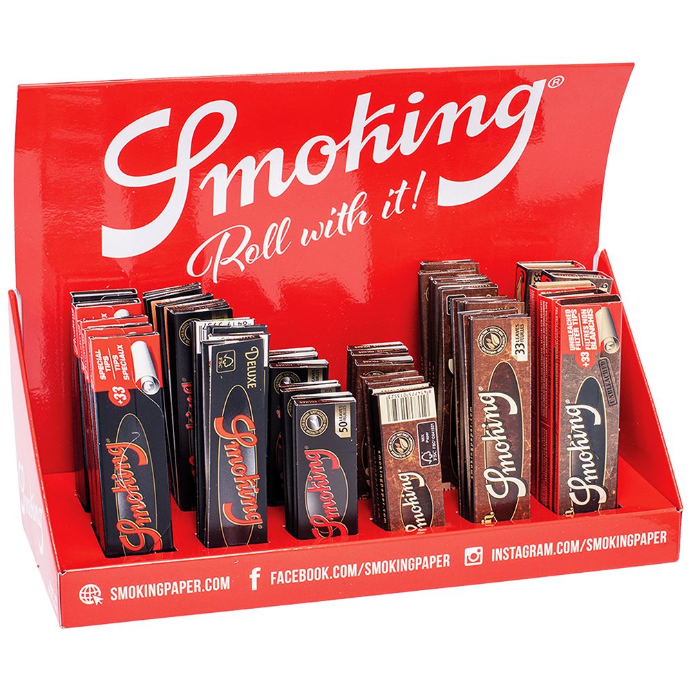 44CT DISPLAY - Smoking Rolling Papers - Assorted Sizes & Styles