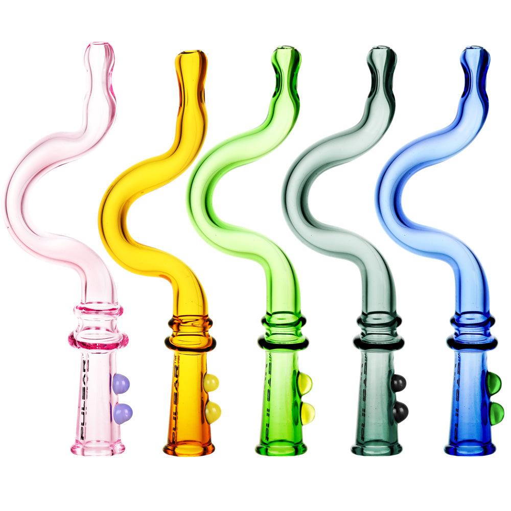 Pulsar 'Bendy' Glass Blunt/Joint Holder - 4.5" / Colors Vary