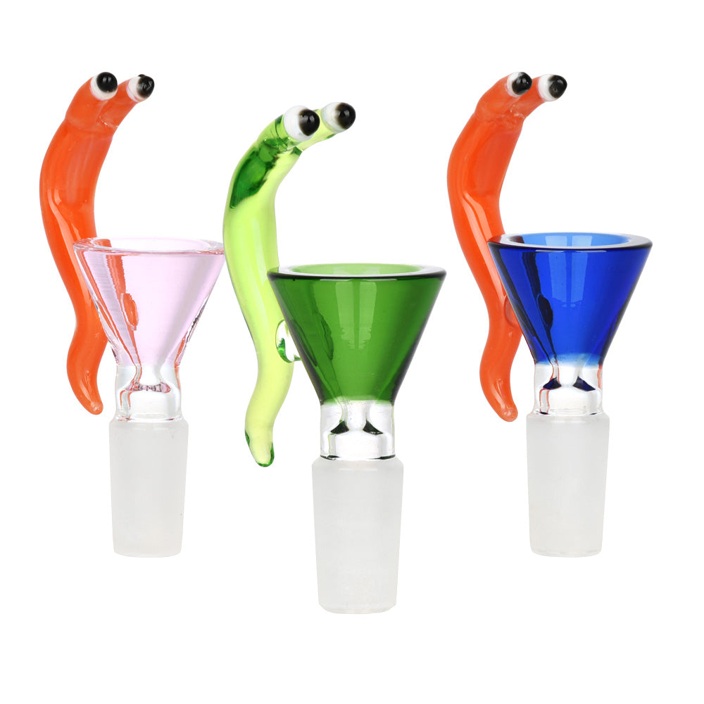 5PC SET - Smoggy Snail Herb Slide - 14mm M / Assorted Colors