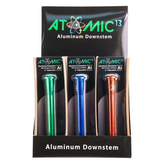 12PC DISPLAY - Atomic 13 Adjustable Aluminum Downstem - Assorted Colors