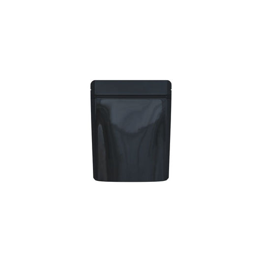 Cannaline Smell Proof Mylar Bags | Black Glossy Solid | 50pc Set