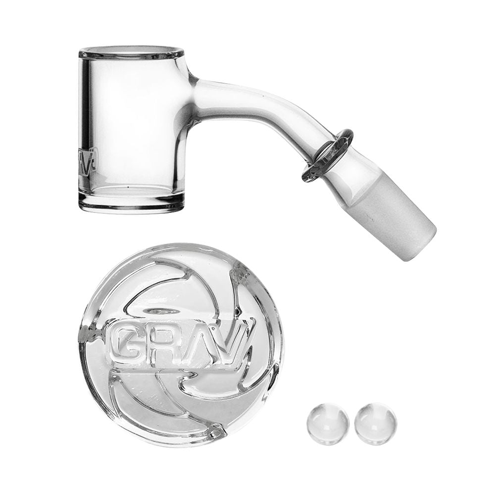 GRAV Seamless Quartz Banger Set | 4pc | 14mm M