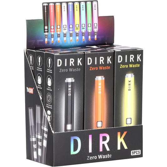 9CT DISPLAY - Yocan Dirk Hot Knife Electric Heated Dab Tool - 400mAh / Assorted Colors
