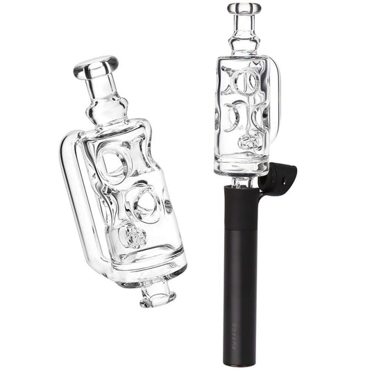 Pulsar Incycler Bubbler Glass Mouthpiece Attachment for Puffco Pivot - 4.3" / Clear
