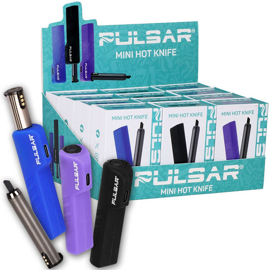 12CT DISPLAY - Pulsar Mini Hot Knife - 180mAh / Assorted Colors