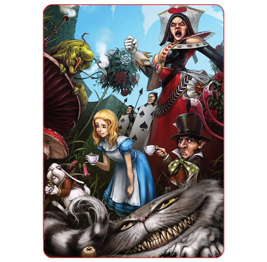 Alice and the Gang in Wonderland Sticker - 5.25" x 3.8"