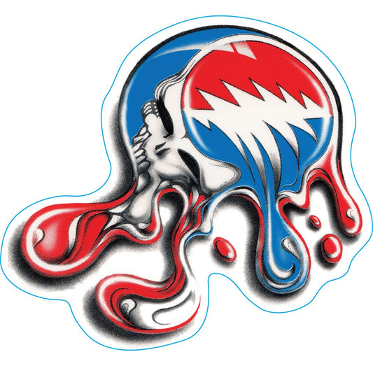 Grateful Dead Melting Skull Sticker - 5.75" x 4.5"