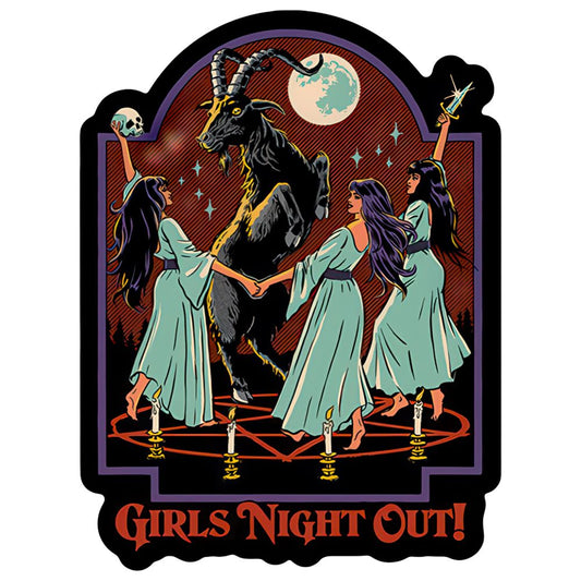Steven Rhodes Sticker - Girl's Night Out / 4.1" x 5.5"