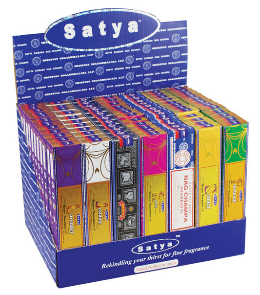 Satya Incense - 84pc Display - Natural Series - Asst. Scents