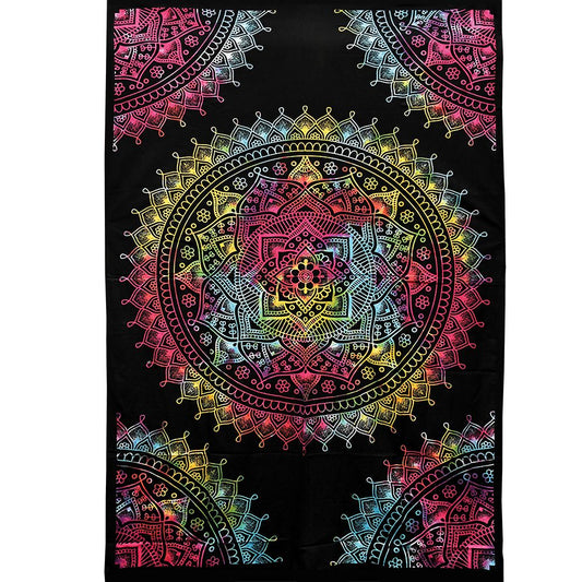 Trippy Sheetz Tie Dye Mandala Tapestry - 55"x85"
