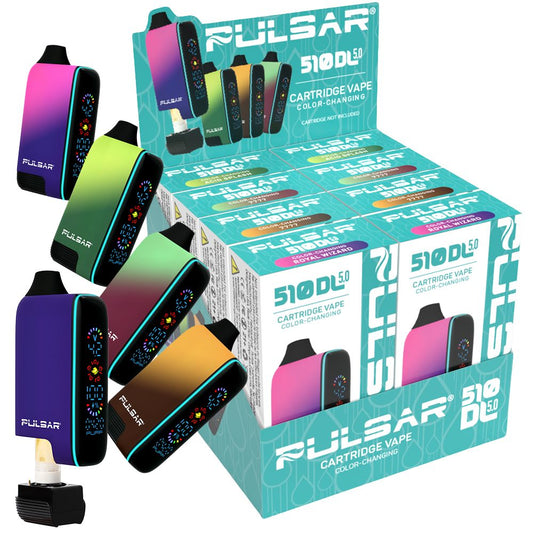 8CT DISPLAY - Pulsar 510 DL 5.0 Digital Screen Battery Thermo Series - 1000mAh / Assorted Colors