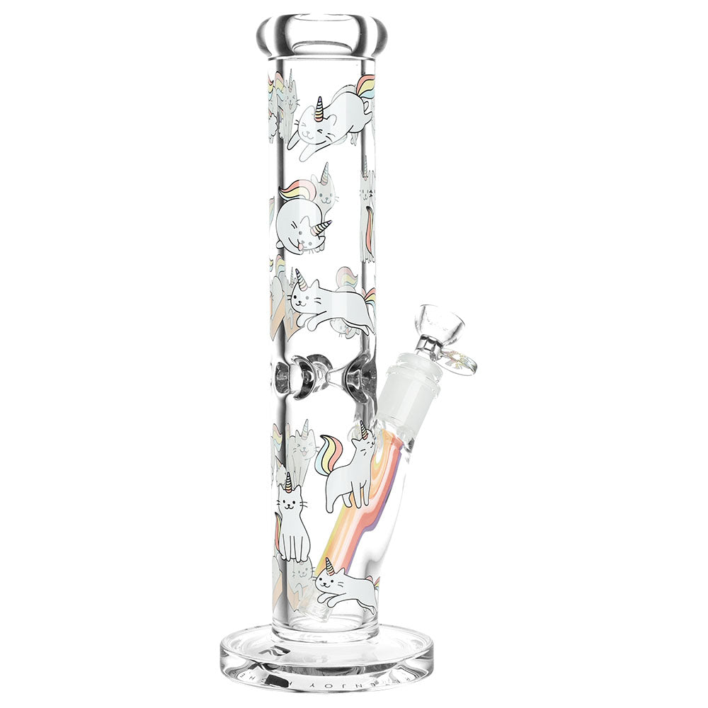 Pulsar Caticorn Design Series Straight Tube Water Pipe | 12" | 14mm F