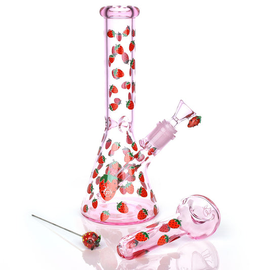 Pulsar Fruit Series Strawberry Cough Herb Pipe Glow Bundle