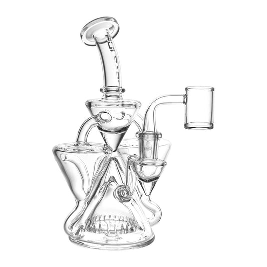 Pulsar Dual Recycler Glass Water Pipe - 7.75" / 14mm F