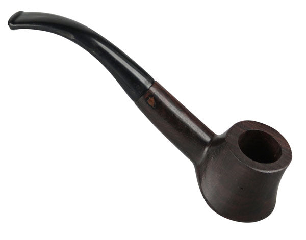 Wood Hand Pipe - 6" / Half Bent Style