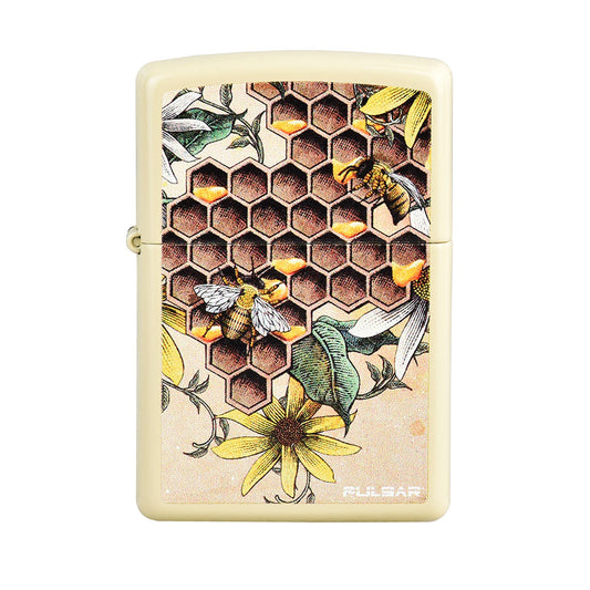 Zippo Lighter | Pulsar Busy Bees | Flat Sand