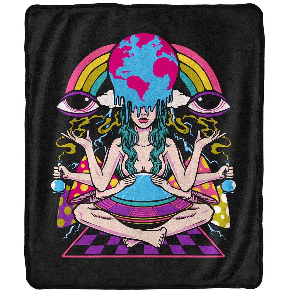 Pulsar Fleece Throw Blanket