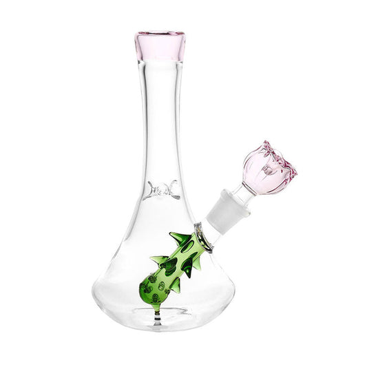 Radical Rose Beaker Water Pipe - 7"/14mm F/Colors Vary