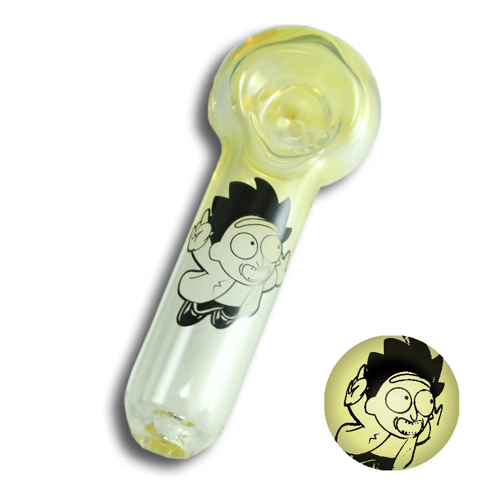 RICK & MORTY 4.5" SPOON W/ ASSORTED COLOR DECAL